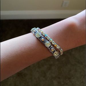 Set of 2 Crystal Bracelets